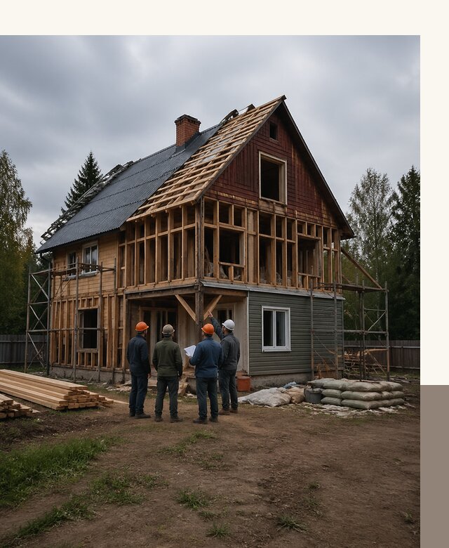 Реконструкция дачного дома в Кулебаках под ключ с проектом